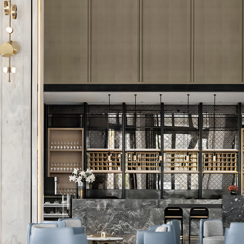 ZQ45 メタル テクスチャ パネル - ライト ラグジュアリー