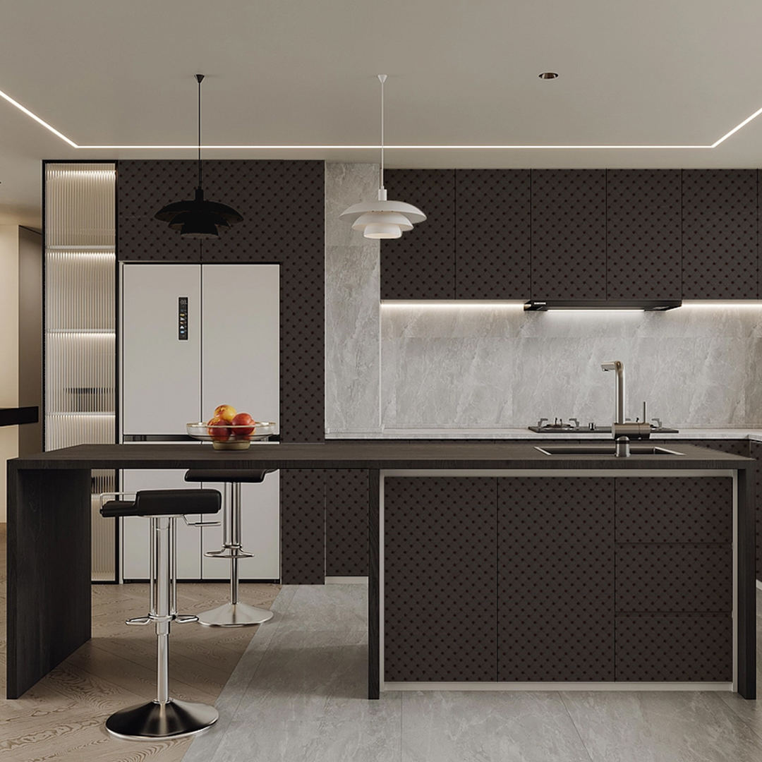 ZS34 ウーブン テクスチャ パネル - ナチュラル