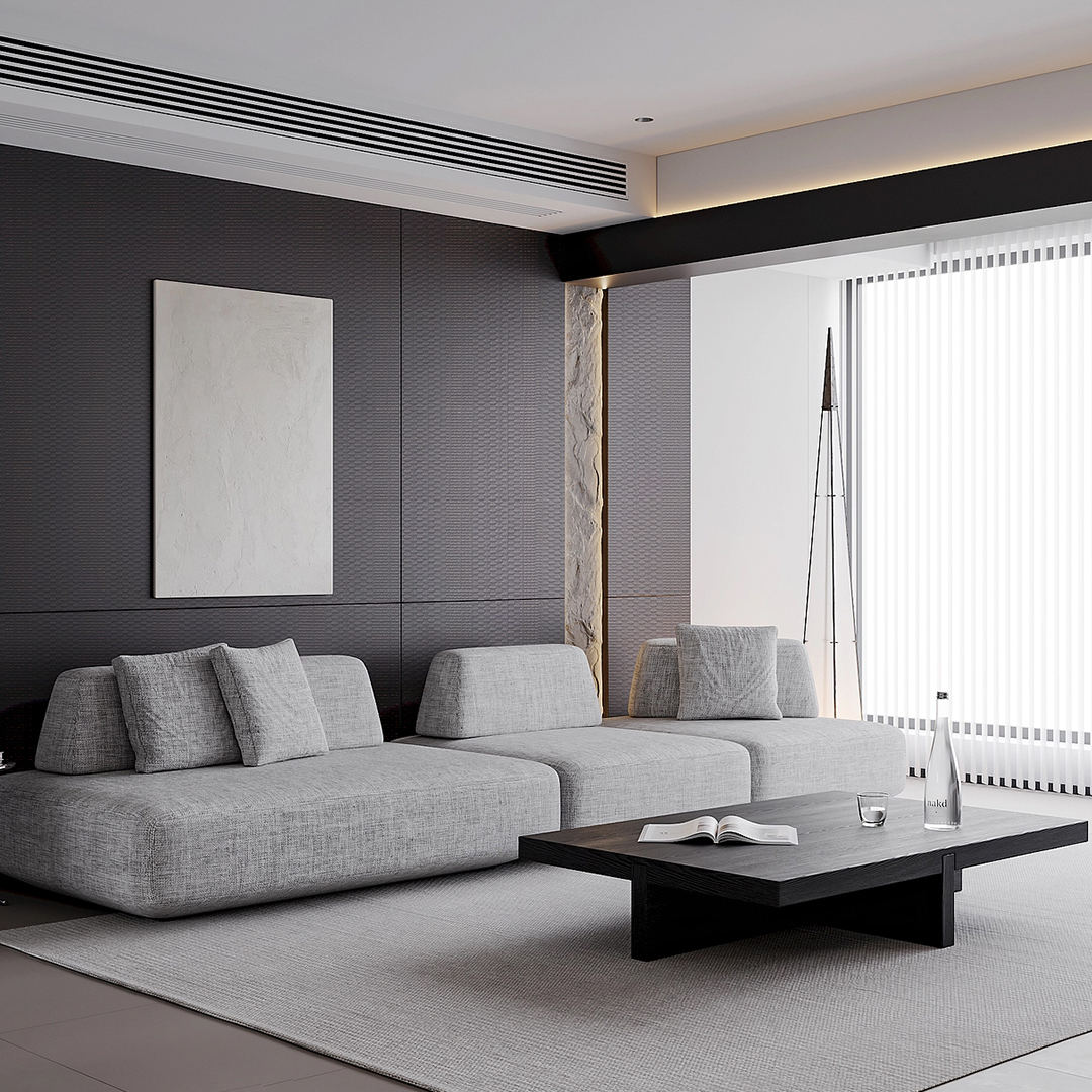 BZ02 顆粒テクスチャ パネル - 3D